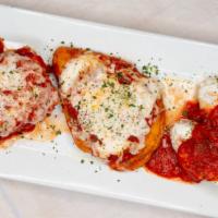 Low Carb Combo · Grilled chicken, meatballs, and a sausage link smothered in marinara and mozzarella. Served ...