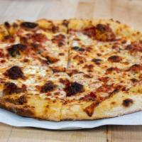 Regular Custom Pizza · Serves 2-3.  Start with cheese and add your favorite toppings.