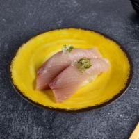 White Tuna Nigiri · Slice of white tuna over rice. (2 Pieces).