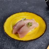 Snapper Nigiri · Slice of snapper over rice. (2 Pieces).