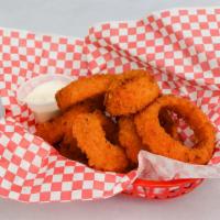 Onion Rings · Golden and crisp, served with ranch.