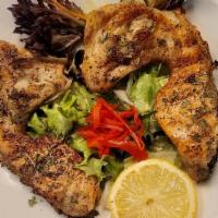 Salmon Kama · Broiled Salmon collar. Items on this menu may contain raw or under cooked ingredients, consu...