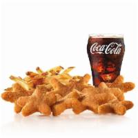 9 Piece - Chicken Stars™ Combo · Crispy star-shaped chicken nuggets with the choice of dipping sauce. Served with Fries and a...