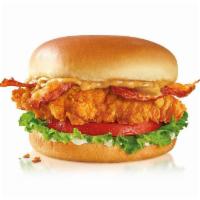 Gold Digger Hand Breaded Chicken Sandwich · A tender all-white meat chicken breast fillet, hand battered and breaded, topped with sweet ...