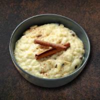 Rice Pudding · The traditional Indian rice pudding made with basmati rice, whole milk, sugar, nuts, saffron...