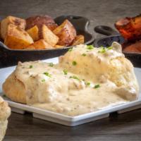 Biscuit & Sausage Gravy · Homemade buttermilk biscuit with our made from scratch sausage gravy!.