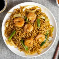 Kings Of Lo Mein · Shrimp stir-fried with bean sprouts, white and green onions, and cabbage.