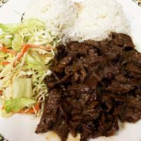T-2 Teriyaki Beef · Charbroiled meat served with tasty teriyaki sauce made fresh everyday. Served with rice and ...
