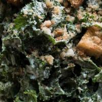 Kale Salad · Croutons, lemon-peppercorn dressing, parmesan.. ADDITIONS Crispy Chicken 4 Add Wild Salmon* 7