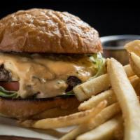 Classic Cheese Burger · Iceberg lettuce, tomato,. Tavern Burger Sauce, American cheese,. Grand Central Baking potato...