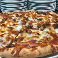 Country Special Pizza · Salami, ham, pepperoni, sausage, mozzarella & marinara.