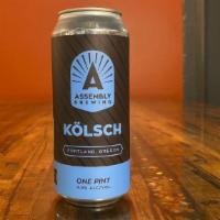Kolsch- 16 Oz Can · Herbal, earthy and brilliantly clear  with a light hop character throughout, this ale will m...
