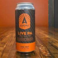 Live Pa- 16Oz Can · A malty IPA with caramel notes. Centennial hops lend a sweet orange aroma and lemon notes on...