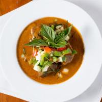 'Drunken' Beef · With green beans, apple eggplant, basil, lemongrass, chili.

Please inform our staff of any ...