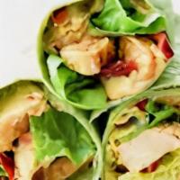 Grilled Chicken Wrap · Grilled Chicken , Colby jack Cheese , Spring mix , Tomatoes , red onion and ranch dressing S...