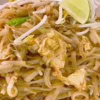 Pad Thai · Your choice of chicken, beef or tofu Stir fried Thai rice noodles with
sweet radish, bean sp...