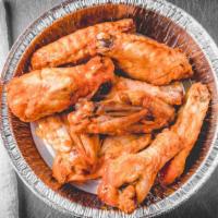 Chicken Wings · Hot, mild or BBQ.