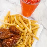 Bone-In Wings Lunch Special · Seven pieces in a combo with french fries & drink.