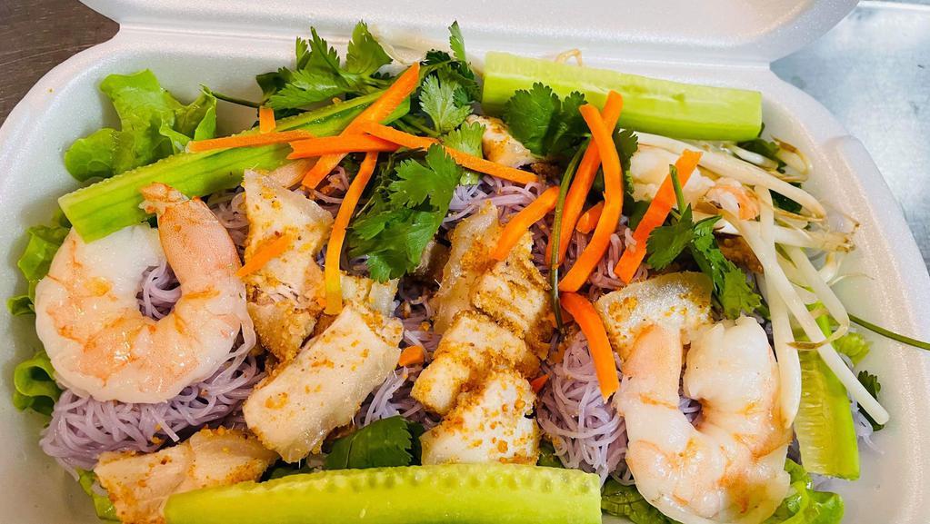 Shrimp & Pork Belly Vermicelli Salad · 