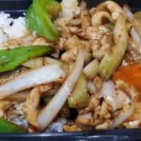 Golden Cashew · Cabbage, carrot, celery, mushroom, bell pepper, onion, and cashew nut with special homemade ...