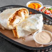 Potato Burrito · Big chunks of potatoes tossed in our house batter and fried until super crispy and golden br...