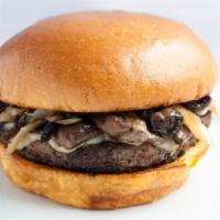 Mushroom Swiss With Fries · Angus beef | grilled mushrooms grilled onions | swiss cheese | mayo.