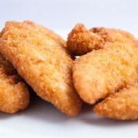 Chicken Tenders With Fries · 4 breaded chicken breast fillets with fries