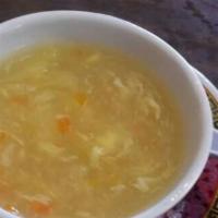 Egg Drop Soup
 · Cabbage, carrot, and egg.