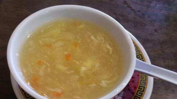 Egg Drop Soup
 · Cabbage, carrot, and egg.