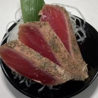 Pepper Tuna Sashimi · 3pcs pepper tuna sashimi
