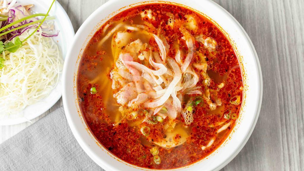 Bun Bo Huế · Spicy beef noodle soup.