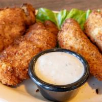 Chicken Tenders · Served with honey mustard or ranch dressing.