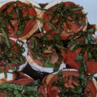 Caprese Salad · fresh mozzarella tomato balsamic vinaigrette  fresh basil olive oil salt pepper