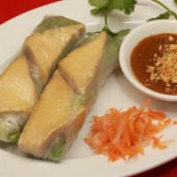 Gỏi Cuốn Chay - Vegetarian Spring Rolls (2) · Fried tofu, rice noodles, lettuce, cucumber, and mint wrapped in rice paper served with pean...
