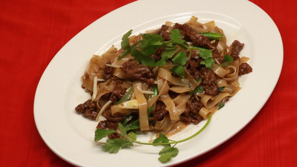 Chow Fun (Rice - Noodles Stir-Fried) · Beef, chicken, shrimp, vegetable or tofu.