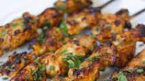 Chicken Kabob · Tender cubes of chicken, marinated in herbs and fine spices, charbroiled on skewer and serve...