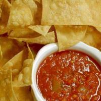 Chips & Salsa · House-made and branded chips with our fresh salsa! 255-270 cal.