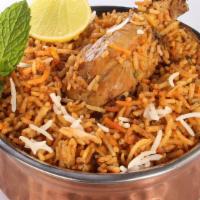 Chicken Biryani · Chicken prepared with special spices, mixed with rice.