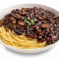 Jajangmyeon · Noodle with black bean sauce with pork and vegetables, no pork is not possible for this menu