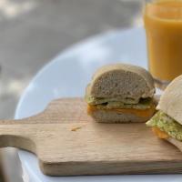 Breakfast Sandwich · Basic 2 Eggs with Cheese on a toasted Ciabatta