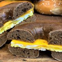 Egg & Cheese · Two Eggs Cooked Your Way, Cheese, Choice of Bagel
