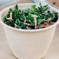 Kale Slaw · Shredded kale, carrots & cabbage in a creamy slaw dressing