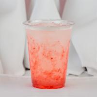 Strawberry Lemonade · Fresh squeezed sweet strawberry lemonade
caffeine-free.

note: if you are making it to a spa...