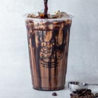 Chocolate Mocha (Hot Or Iced) · 67% cocoa sauce with house blend espresso shots.
