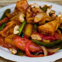 Sweet & Sour Stirfry · Pineapple, bell pepper, tomato, cucumber, and sweet onion stir-fried in sweet and sour sauce...