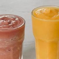 100% Fruit Smoothie · Refreshing and fruity! Your choice of Peach Pear Apricot, Mango, Pineapple and Strawberry Ba...