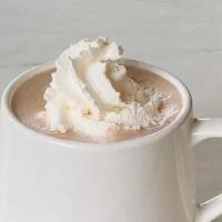 Hot Chocolate · Dark chocolate sauce and steamed milk. Top with whipped cream if you would like!