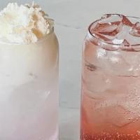 Italian Soda · Sparkling water and your choice of flavors make a sweet iced drink. Add cream or whipped cre...
