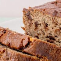 Choc Chip Banana Bread · A customer favorite! This super moist treat pairs banana with chocolate chips.