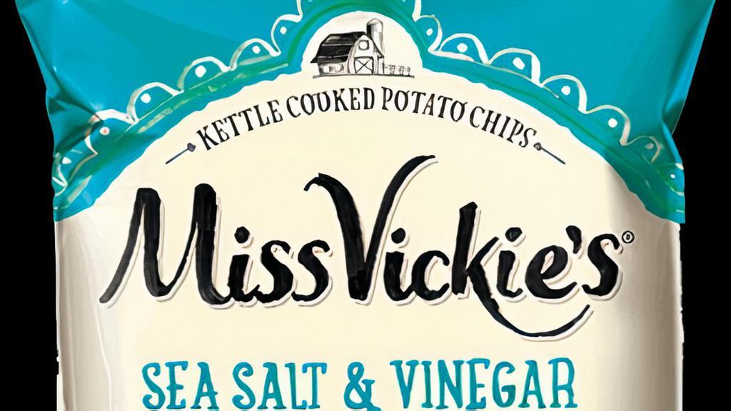Miss Vickie'S Potato Chips- Sea Salt & Vinegar · Tangy vinegar seasoning with sea salt—this is a farm-inspired take on a classic. And each bite has no artificial flavors or preservatives.